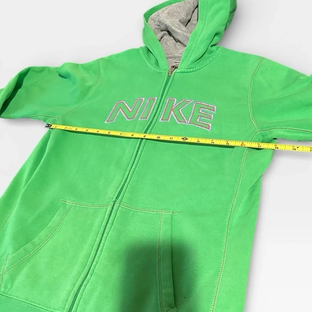 Nike Vintage Kids Green Zip Up Hoodie